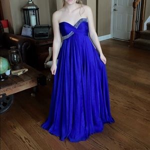 Royal blue Sherri Hill dress